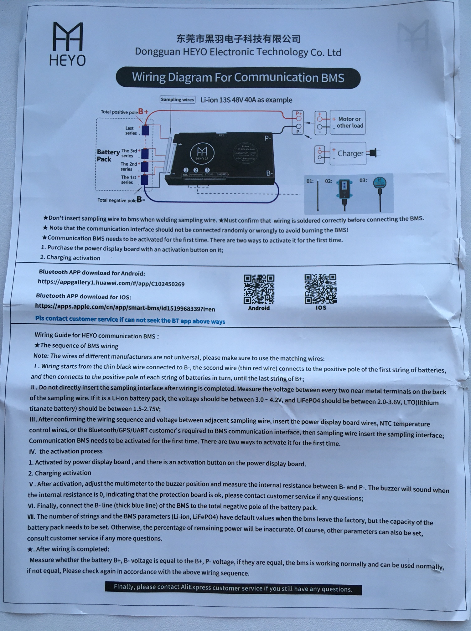 BMS Heyo - instrukcja obsługi instrukcja obsługi BMS Heyo